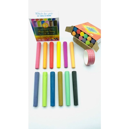 Phấn màu lục giác Ánh Dương (12 viên/hộp)