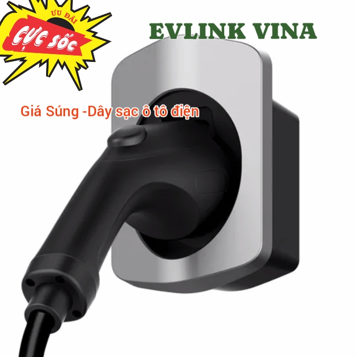 GIÁ ĐỠ SÚNG SẠC TYPE 2 Ô TÔ ĐIỆN VINFAST