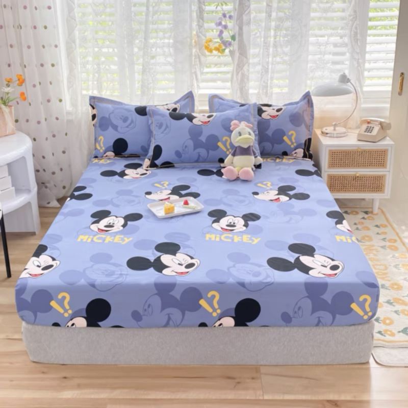 Bộ ga gối 3 món poly cotton được chọn màu