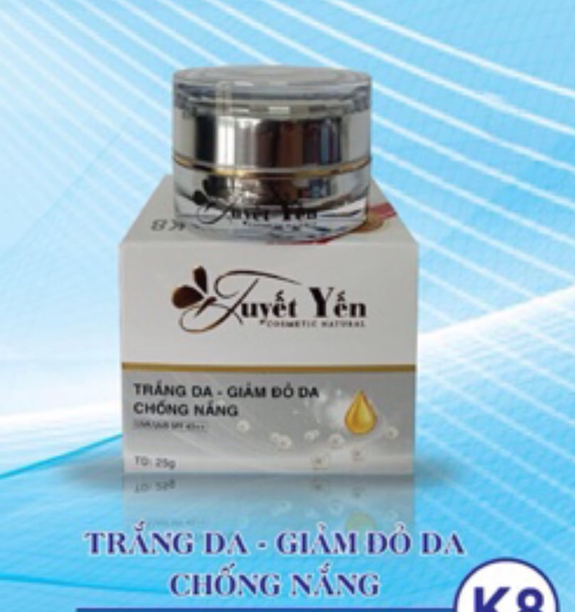 Kem Tuyết Yến trắng da, giảm đỏ da, chống nắng 25g