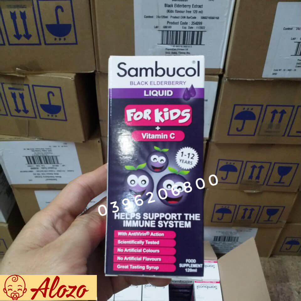 Siro Tăng Đề Kháng Sambucol Dành Cho Trẻ 120ml