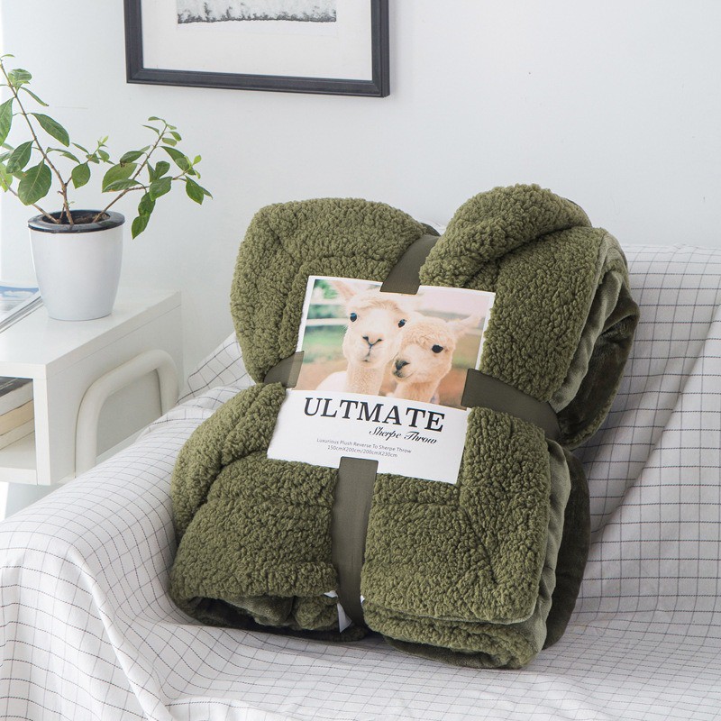 [Hàng Xuất Khẩu] Chăn Lông Cừu Tuyết Ultimate Sherpa Throw 2m X 2m3