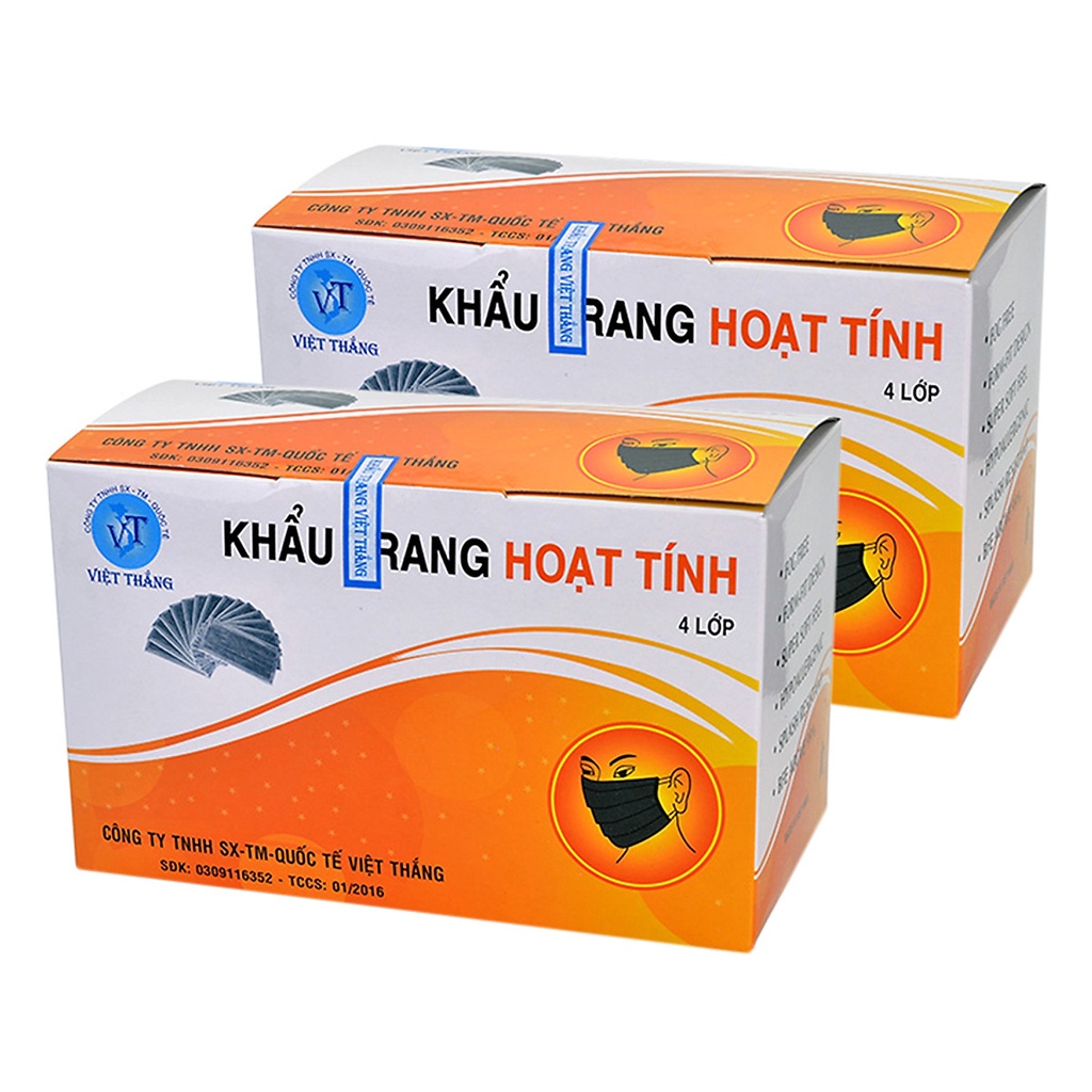 Khẩu trang 4 lớp kháng khuẩn Việt Thắng