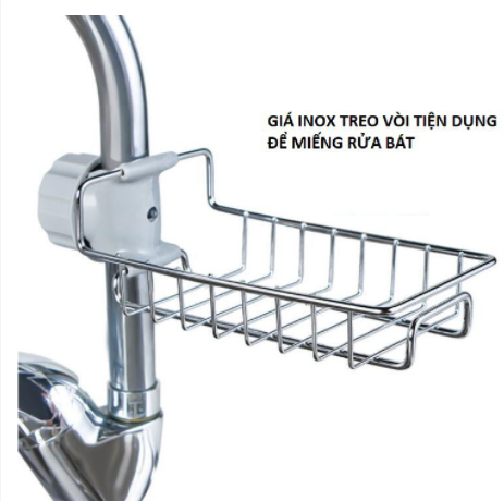 Giá sắt cài vòi rửa bát