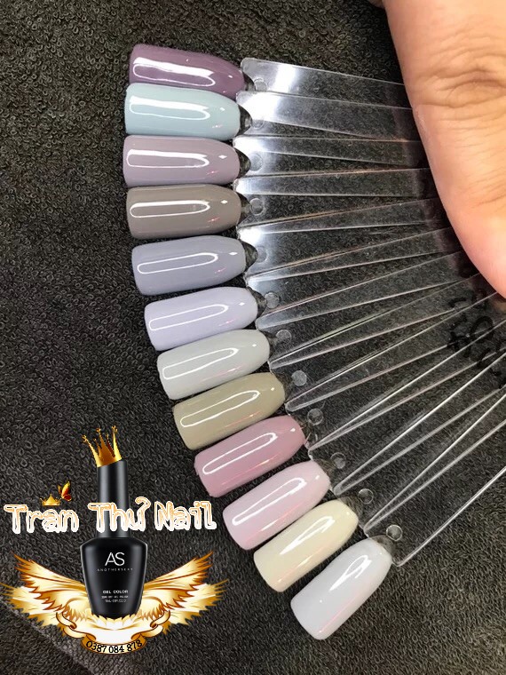 [HCM]Sơn gel AS - màu xám xanh mã HX