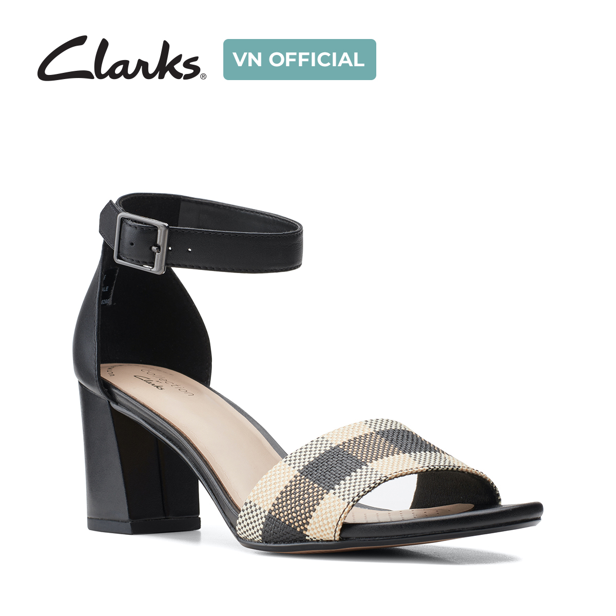 Giày Sandal Cao Gót Da Nữ Clarks - Jocelynne Cam