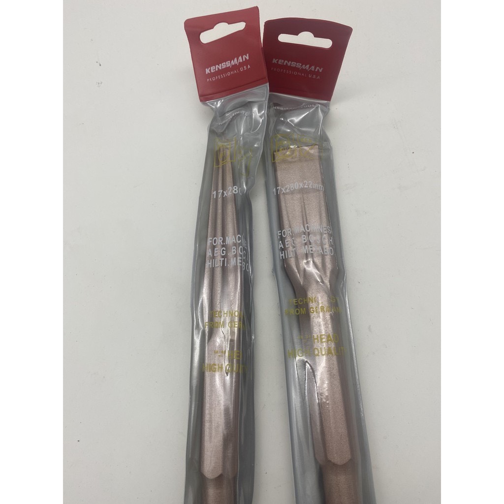 Mũi đục bê tông gài nhọn và dẹp 280mm, dùng cho máy đục 17mm