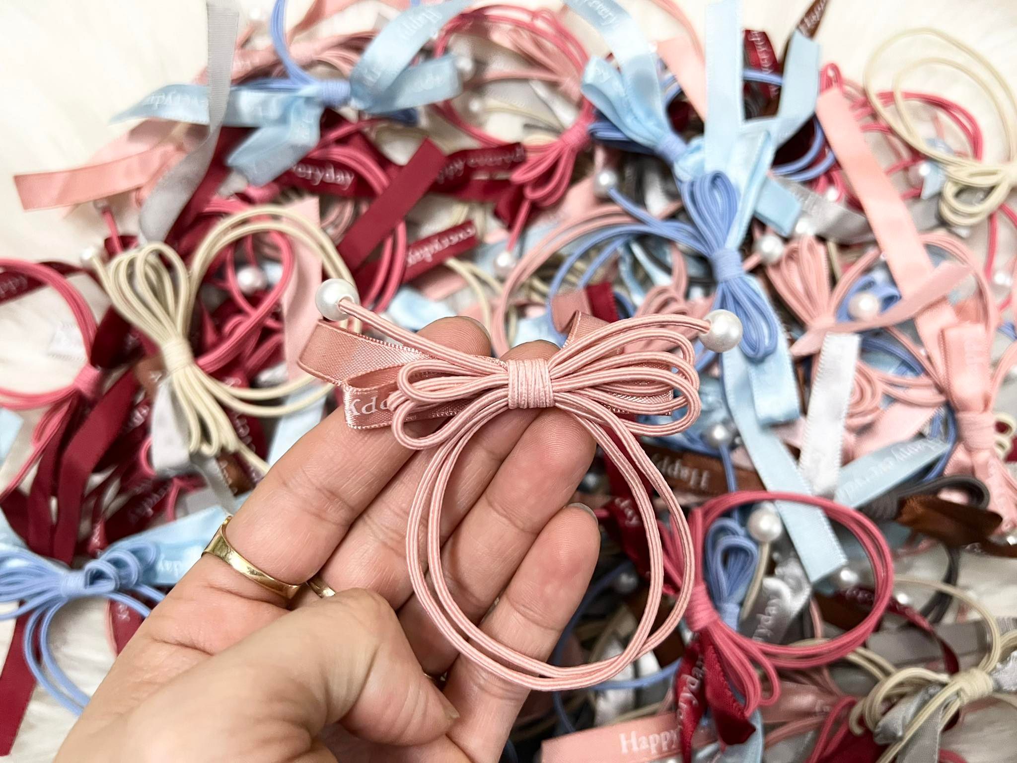 [HCMC] 2-string bow hair tie combo