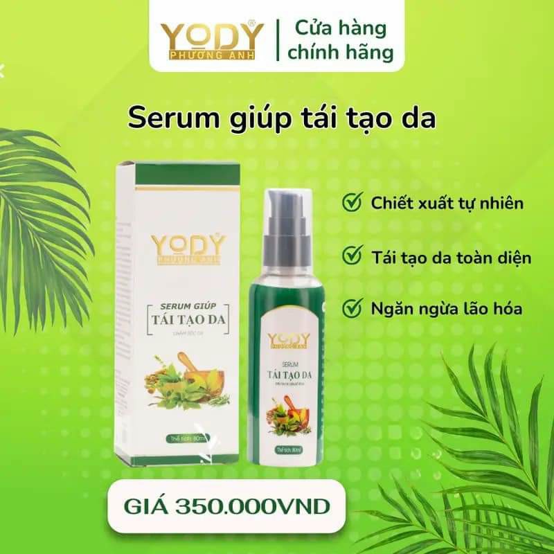 Srum Tái Tạo Yody Phương Anh làm đẹp da mụn nám tàn nhang da không đều màu