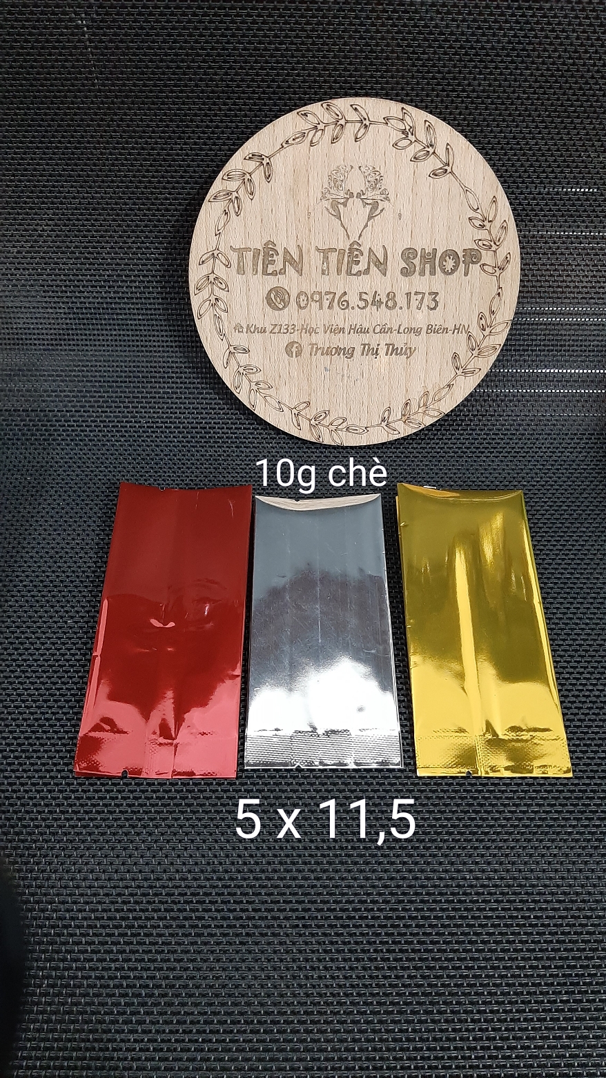 10 chiếc túi chân không đựng 10g chè