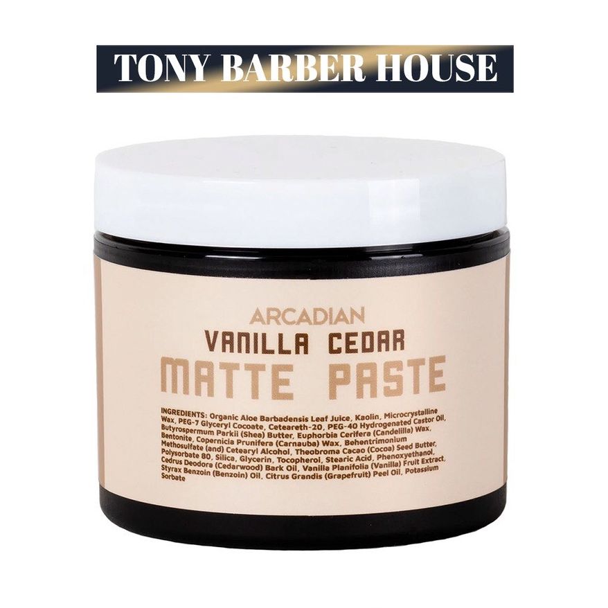 Sáp vuốt tóc Arcadian Vanilla Cedar Matte Paste 118ml