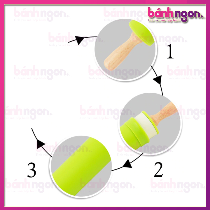 Cán Lăn Bột Silicon 30cm
