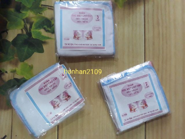 Khăn xô 2 lớp, 3 lớp, 4 lớp
