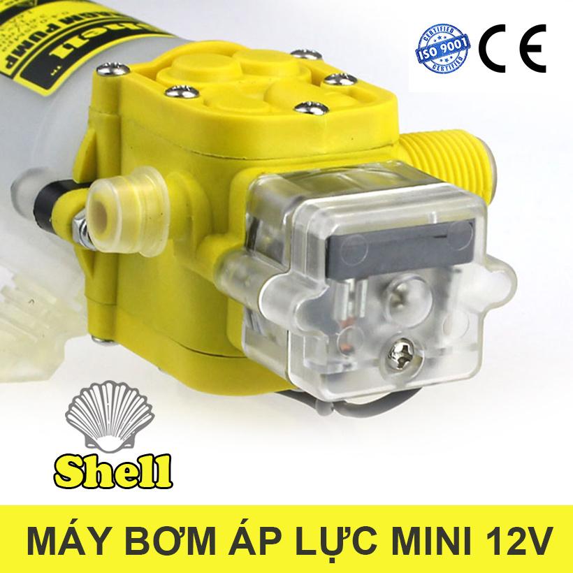Máy Bơm Mini Áp Lực 12V 24V Shell Cao Cấp Tự Động