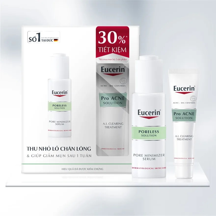 Tinh Chất ProAcne Poreless 30ml   Gel Giảm Mụn Pro Acne Solution 40ml