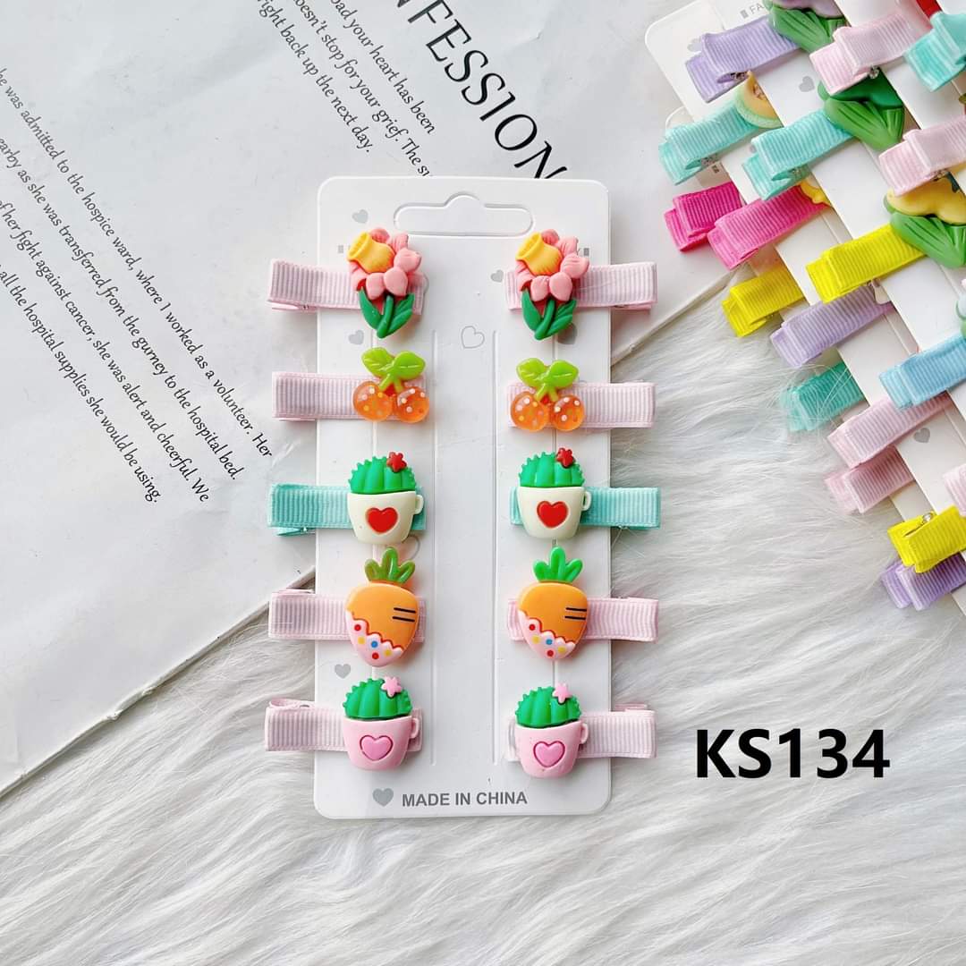 Kẹp Tóc Gắn Charm. Phụ Kiện Tóc Xinh Xắn Cho Bé Gái