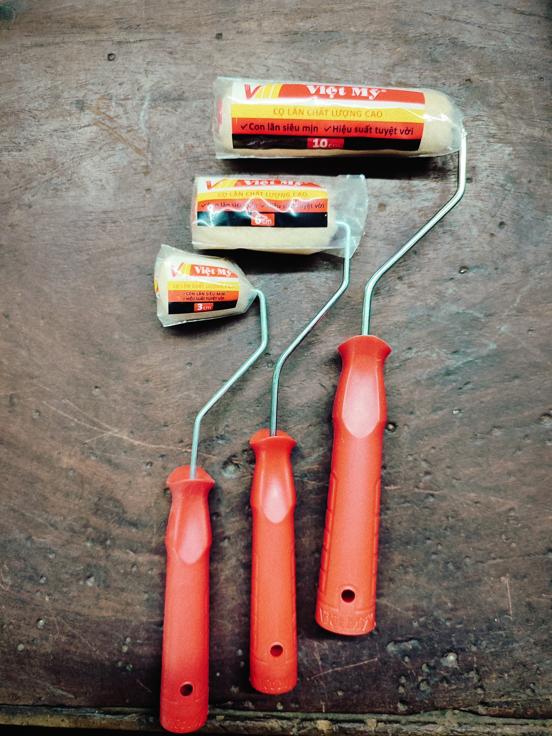 CỌ LĂN SƠN VIỆT MỸ 3CM - 10CM (CÁN ĐỎ)