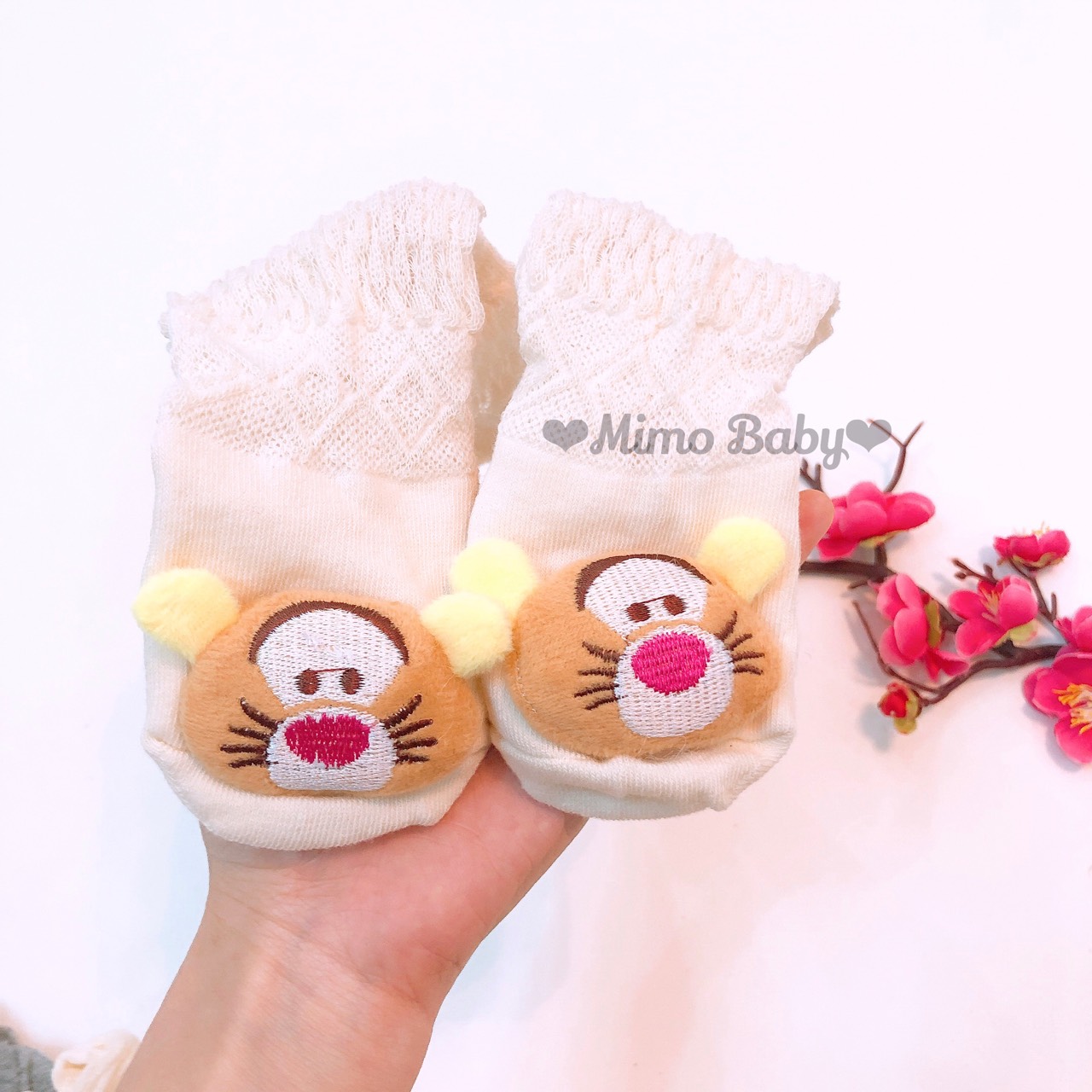 Tất lưới đùi hình thú cho bé (0-12m)