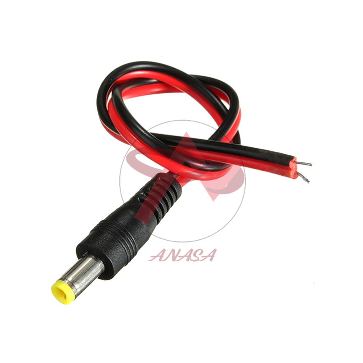 Dây nối nguồn dc đực 5.5x2.1mm lõi dày 0.6mm