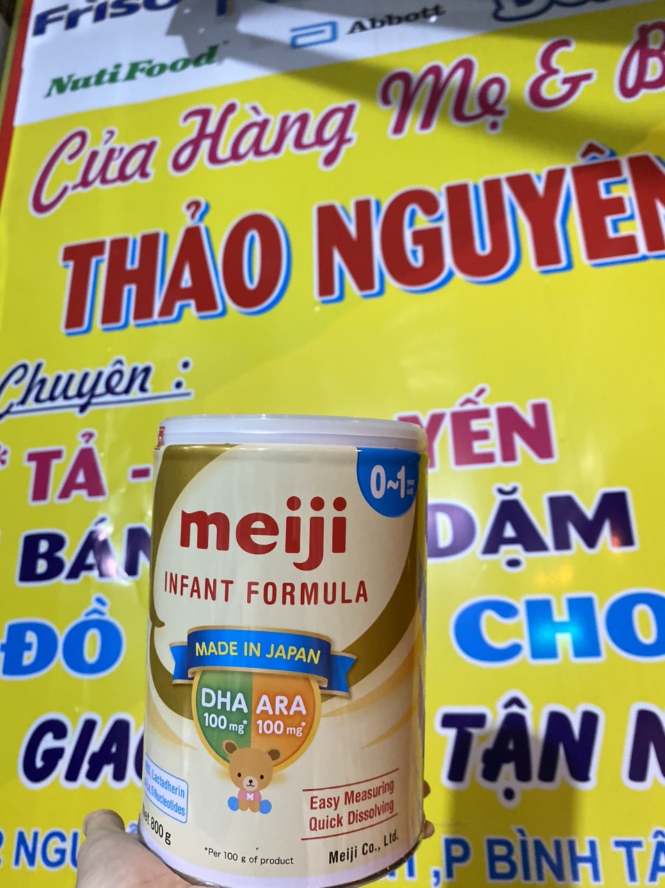Sữa Meiji Số 0-1  Nhập Khẩu 800g