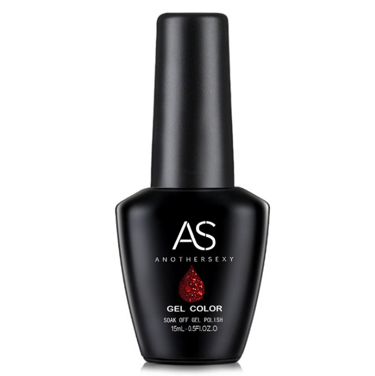 Sơn Gel AS Mã PH Nhũ Đỏ Chai Đen 15ml