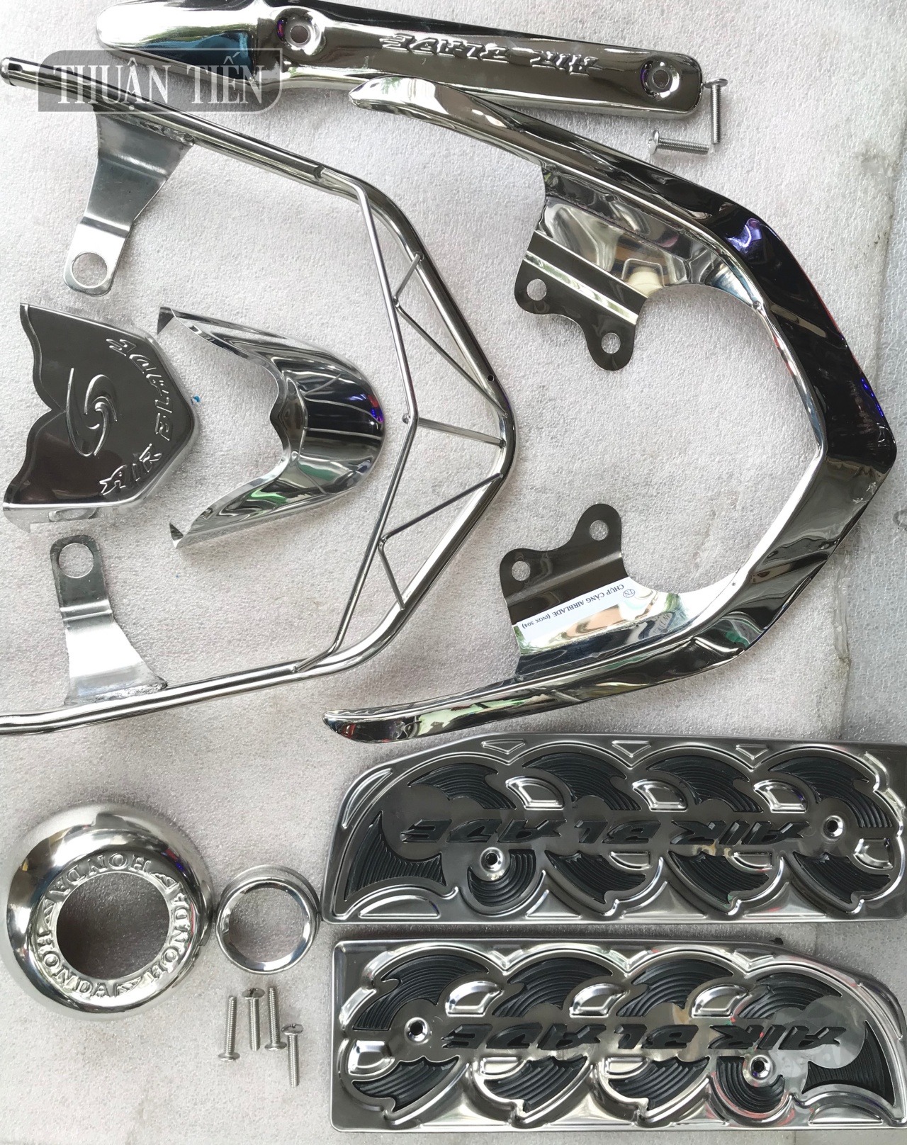 Air Blade 2008 - 2010 6-Piece Set (Port cover, HC rear stand, exhaust tip, Arrow brush, mud, B. Protect the driver)