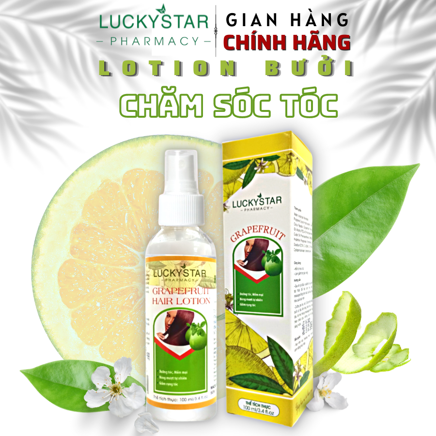 Lotion Dưỡng Tóc Tinh Dầu Bưởi Lucky Star
