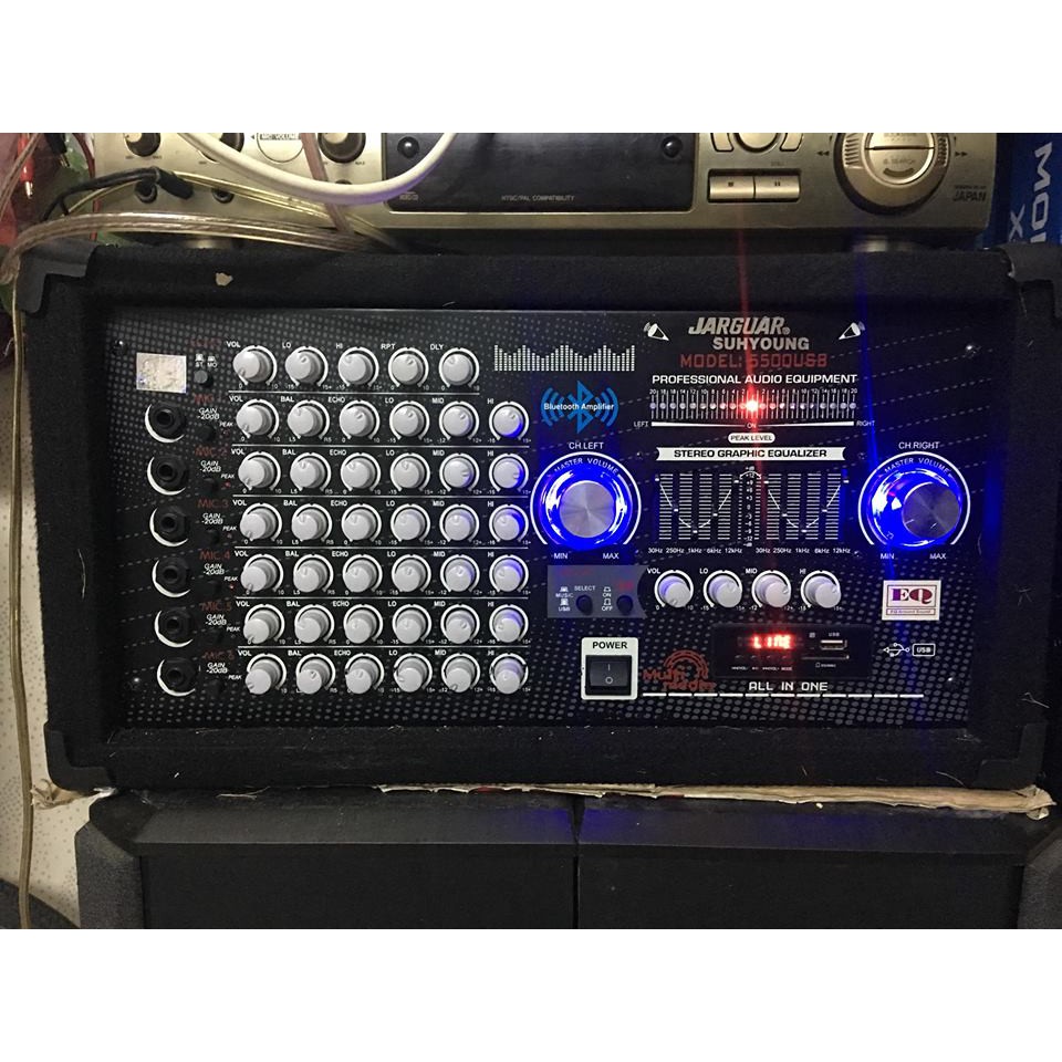 AMPLY 16 SÒ CÔNG SUẤT LỚN CÓ EQ CHỈNH NHẠC 6 LỖ MICRO