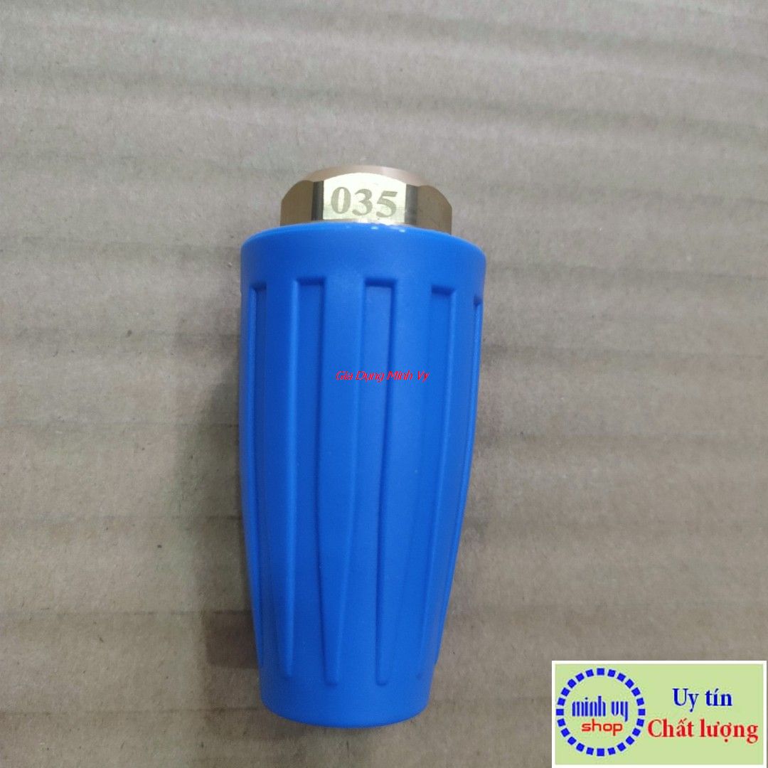 Béc xịt rửa cao áp xoáy Turbo 360 độ cho máy rửa xe áp lực cao (Ren nối nhanh 1/4)