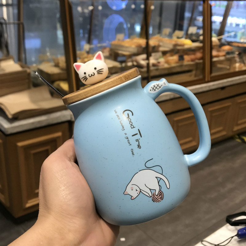 Ly sứ Mèo dễ thương cao cấp