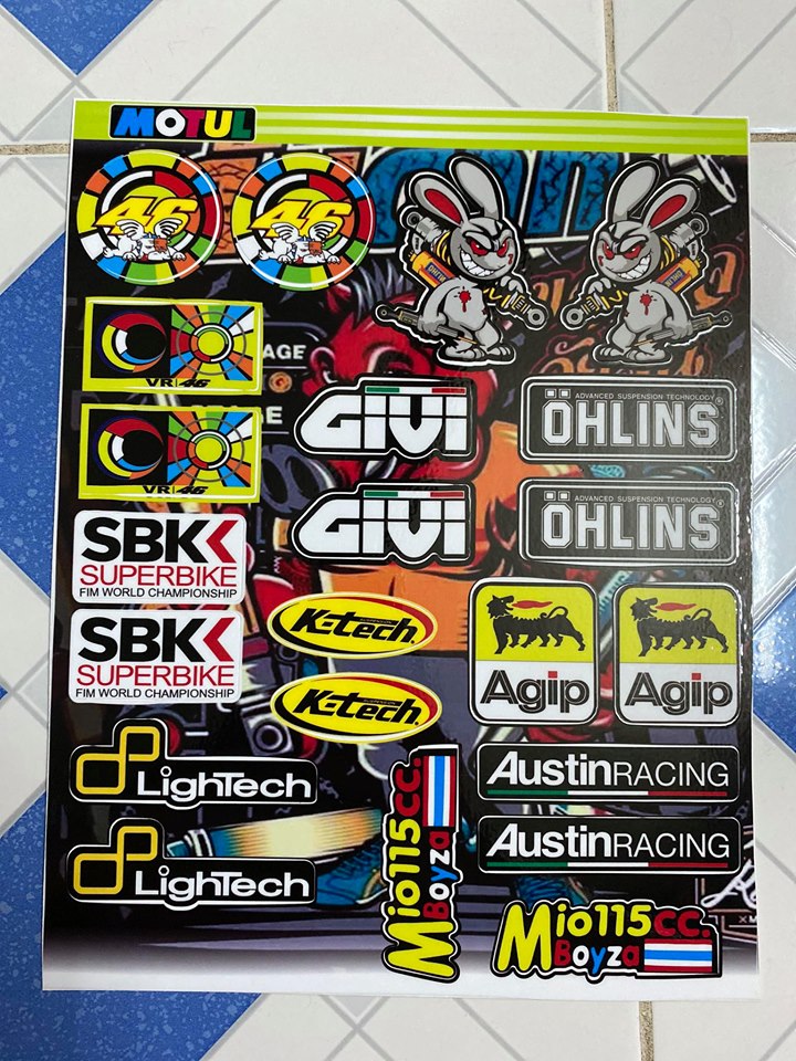 [HCM]TEM LOGO 46 SBK THỎ XÁM GIUI