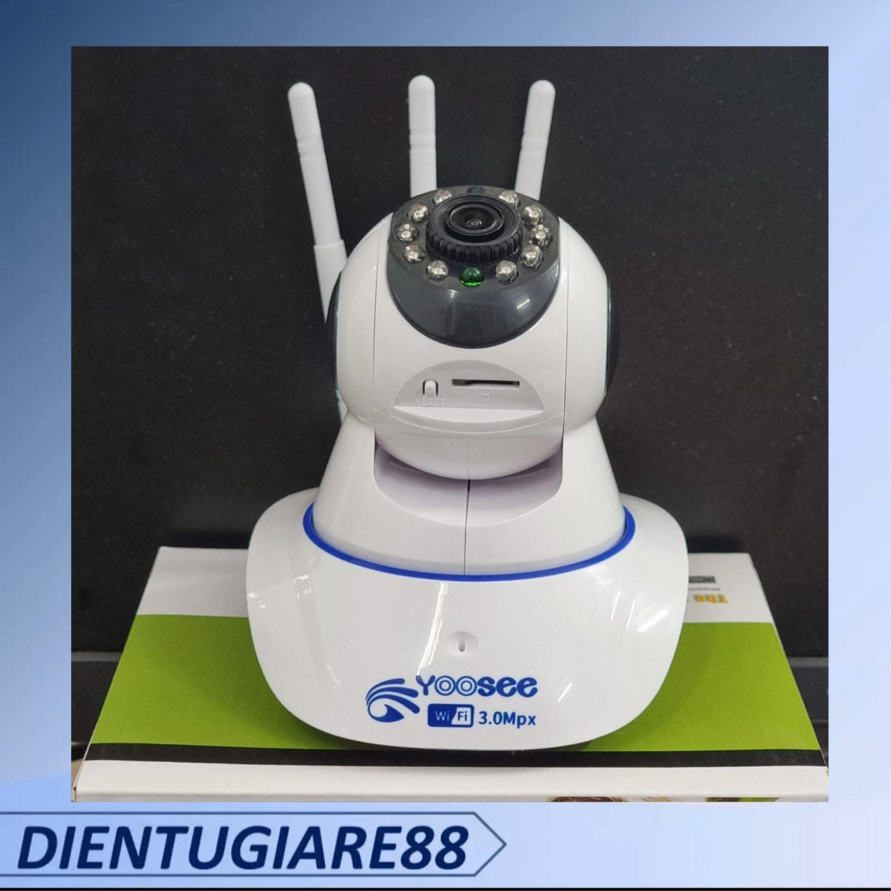 Camera IP Wifi không dây YOOSEE trong nhà 3 râu , hỗ trợ hồng ngoại xem ban đêm , đàm thoại 2 chiều , không cổng Lan , bảo hành 1 năm