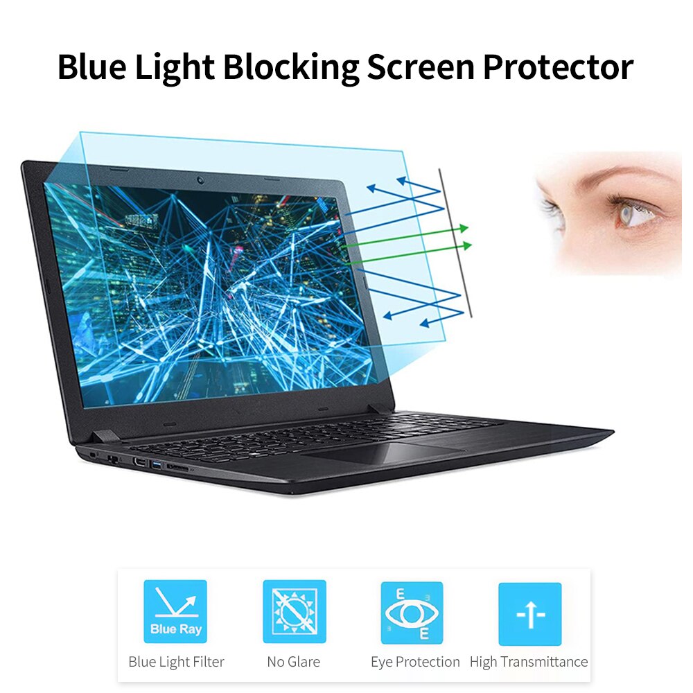 Màn hình 23 inch có khả năng ngăn chặn bộ bảo vệ màn hình qua tỉ lệ/chống tia cực tím và bộ lọc ánh sáng xanh dương, rộng hơn 16:9