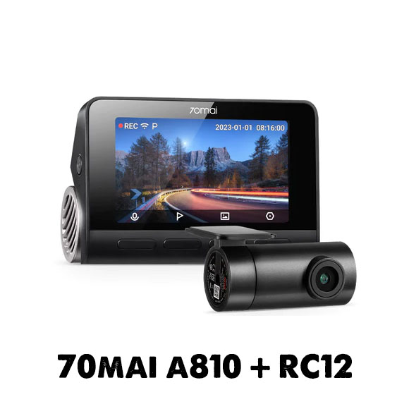Camera hành trình 70mai a810 ghi hình đồng thời 2 kênh trước sau chất lượng 4k uhd hdr