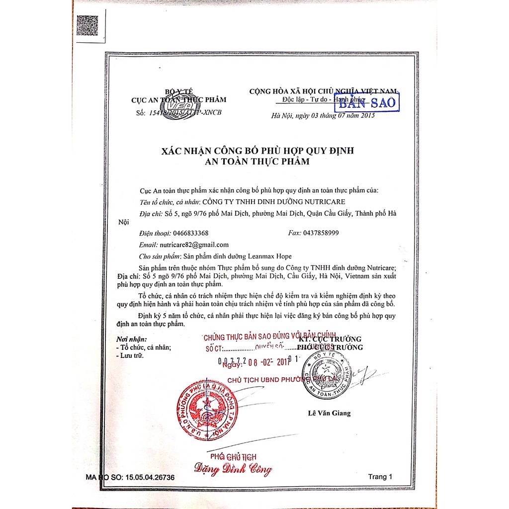 ✅ Sữa bột leanmax hope 900gr dành cho bệnh nhân ung thư