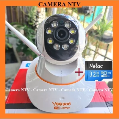Camera Yoosee 3 râu HD1080 logo 3.0 kèm thẻ xịn NETAC 32G