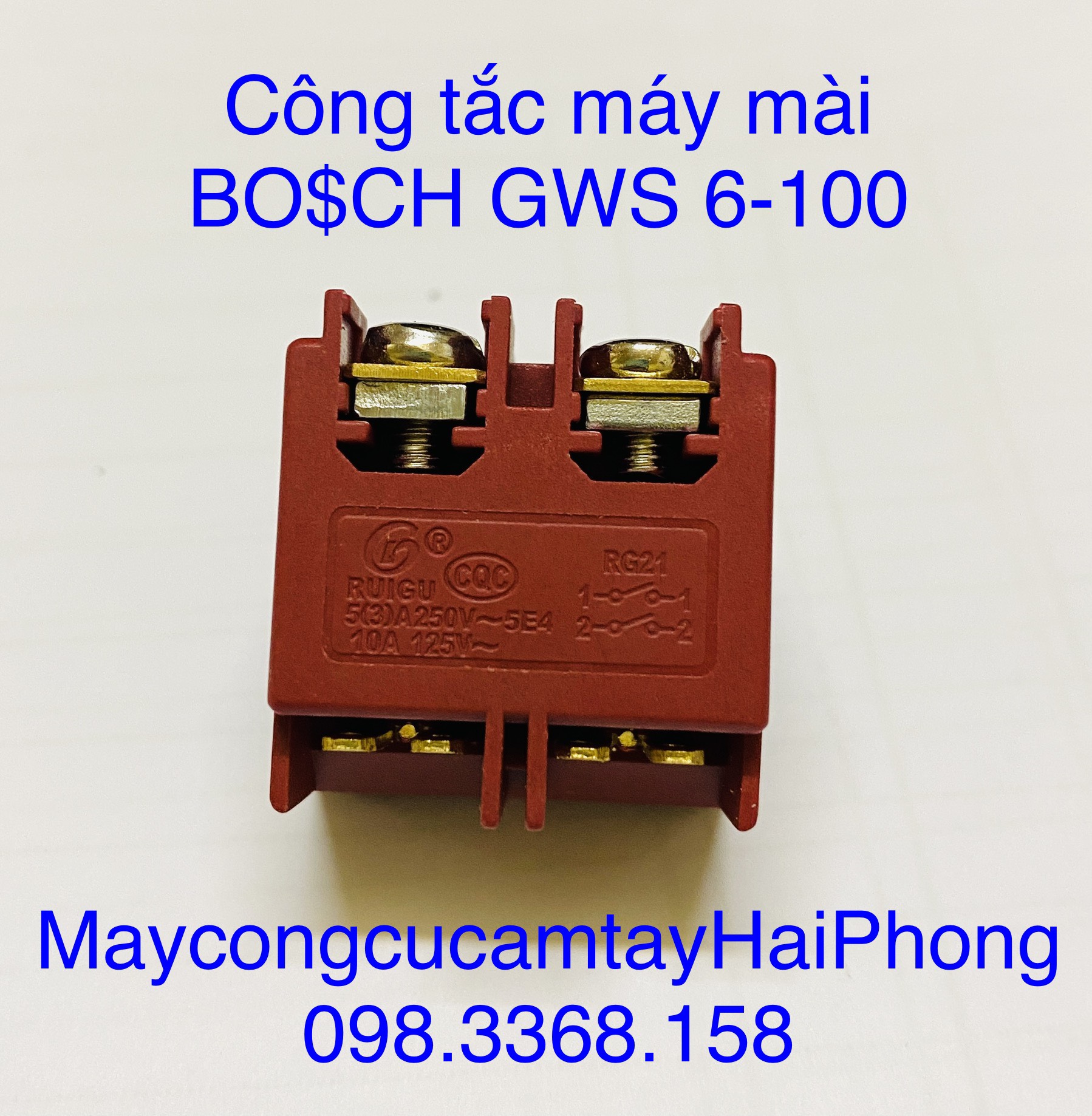 CÔNG TẮC MÁY MÀI BO.S.CH GWS6-100 SIN ( BỘ CÀNG + NÚM GẠT + CÔNG TẮC )