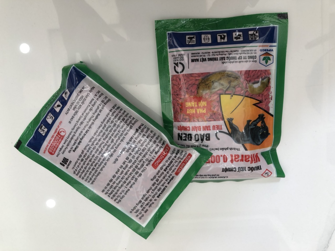 Thuốc diệt chuột trộn sẵn VIFARAT - GÓI 100G