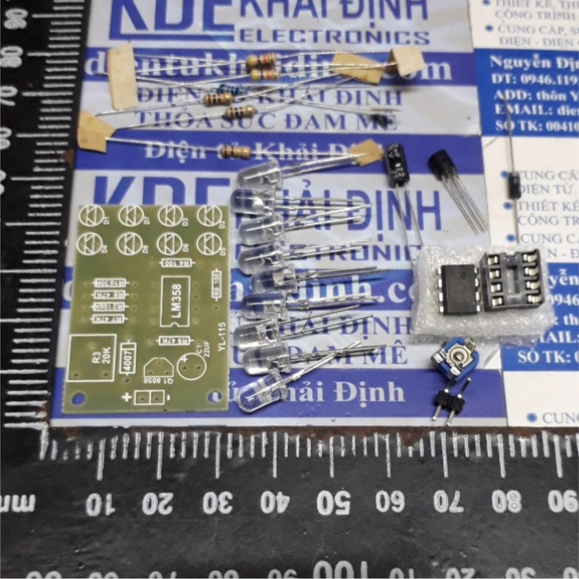 BỘ LINH KIỆN NHÁY LED LM358, 8 led nhấp nháy kde0766