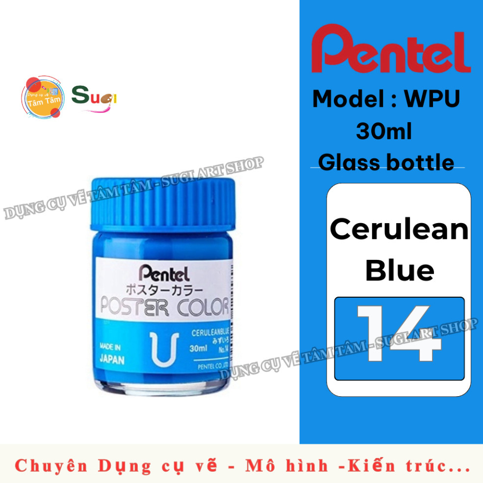 Màu Poster Pentel hủ lẻ 30ml  , màu Pentel Trang Trí Màu, Màu Vẽ Poster Luyện Trang Trí Màu