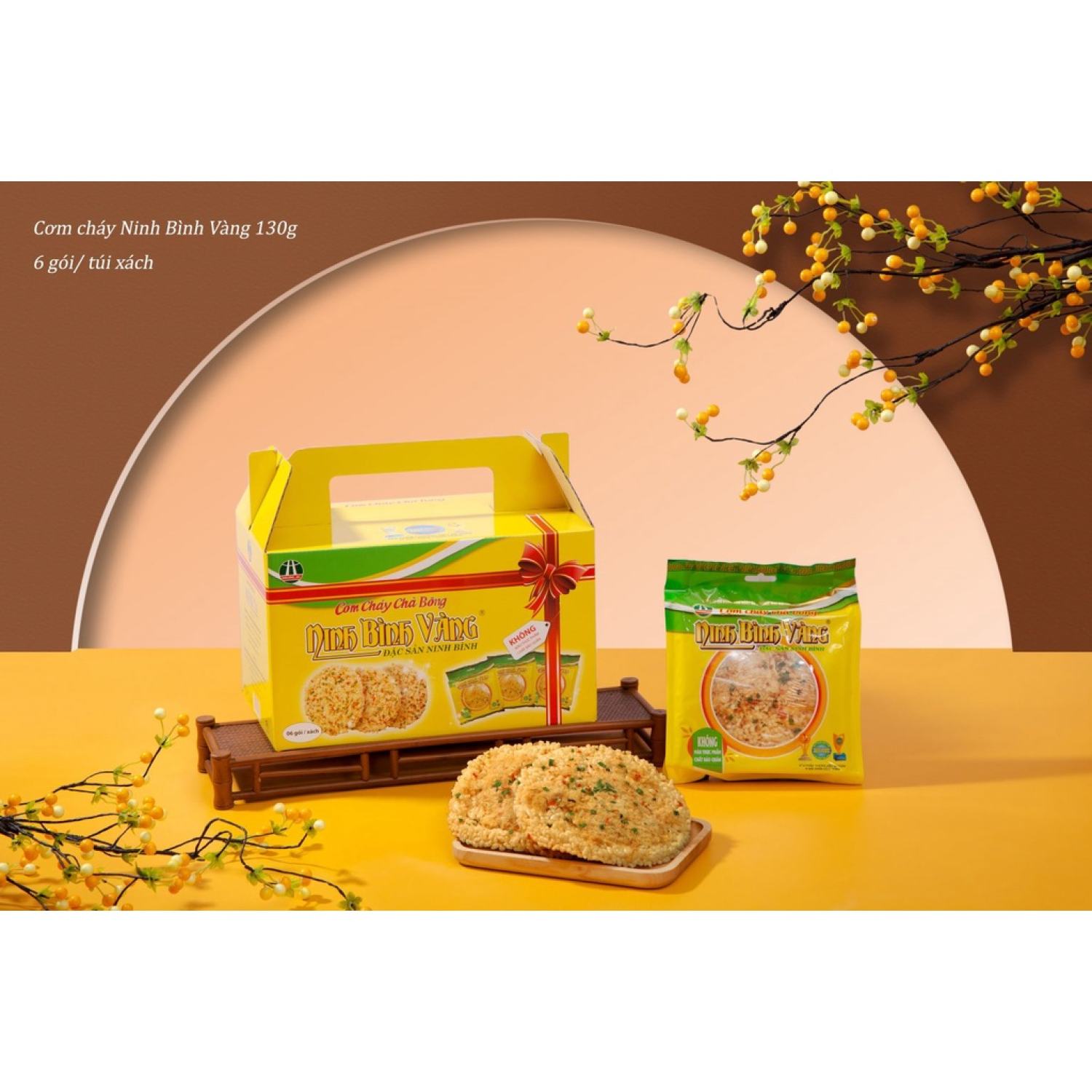 Cơm cháy ruốc hành Ninh Bình Vàng 130g