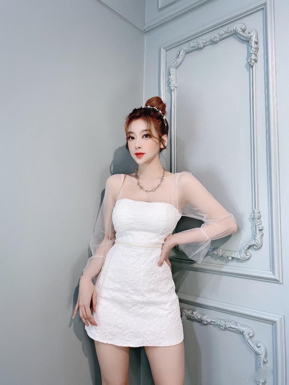Đầm ôm body tay lưới xinh mẫu mới đẹp sang chảnh như hình ldt1122