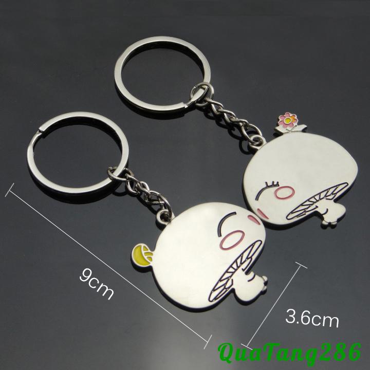 Móc khóa đôi baby Móc chìa khóa cute
