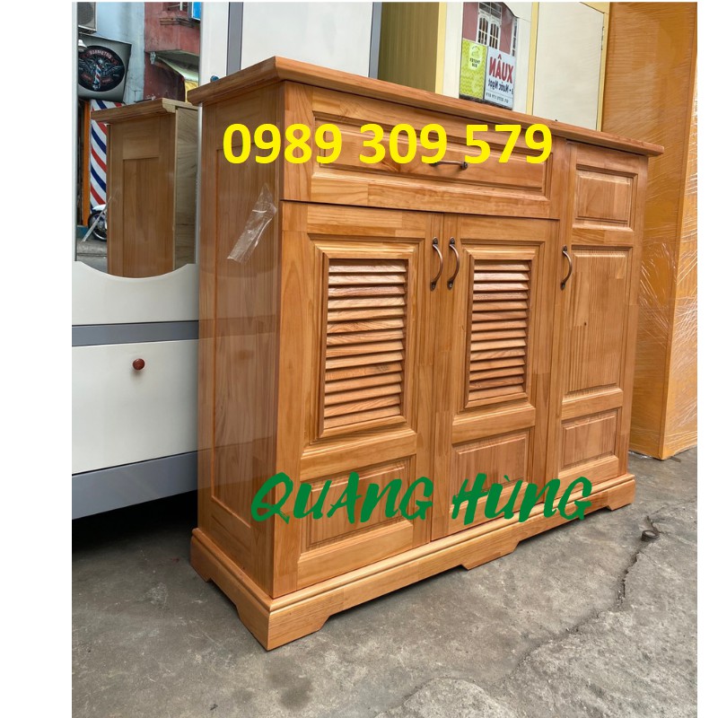[HCM]TỦ GIÀY DÉP GỖ THÔNG NGANG 1M2 CAO CẤP HCM
