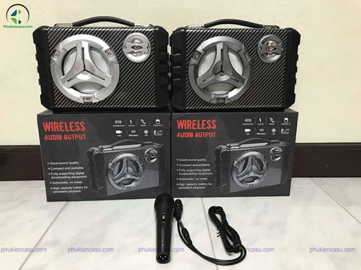 LOA BLUETOOTH KARAOKE MINI KTS-1019 TẶNG MIC 10w