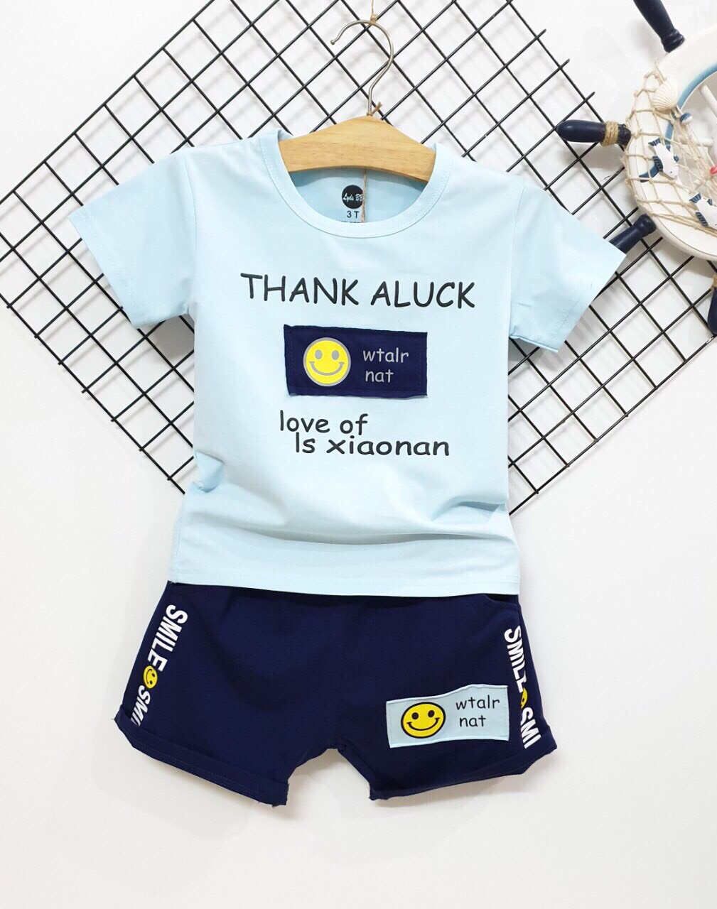 SÉT BỘ THUN BÉ TRAI THANK ALUCK
