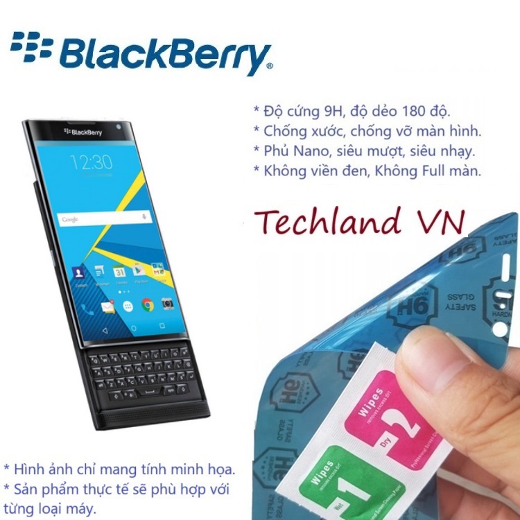 Cường Lực Phủ Nano Blackberry Priv - Trong Suốt, Không Full Màn, Không Viền Đen