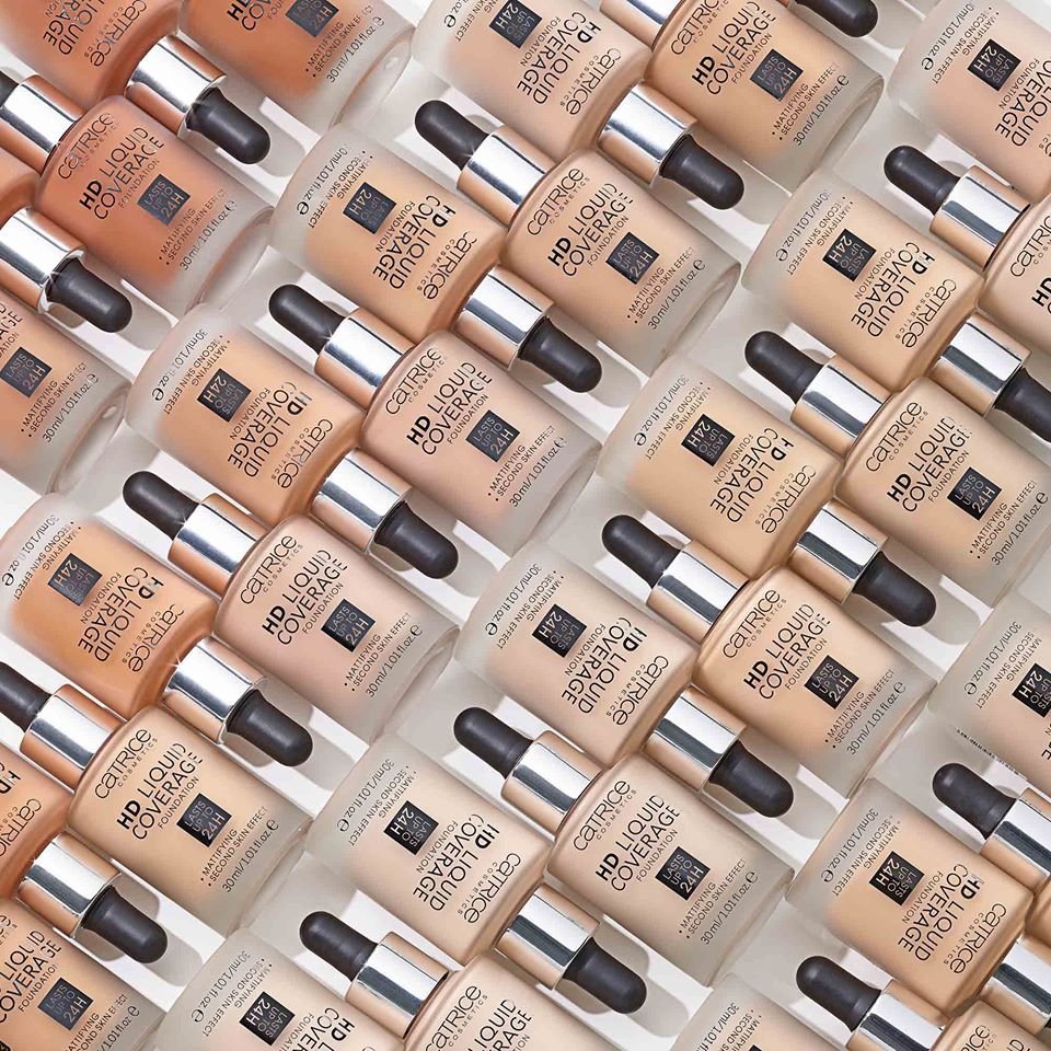 Kem nền Catrice HD Liquid Coverage Foundation 24h - Sẵn 2 tone 010 và 020