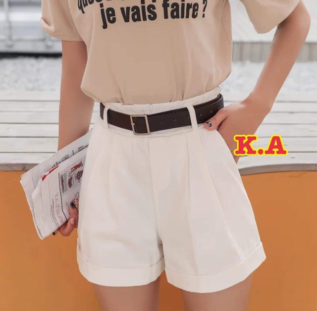 Quần kaki đùi gập gấu(không thắt lưng ) HARI0121