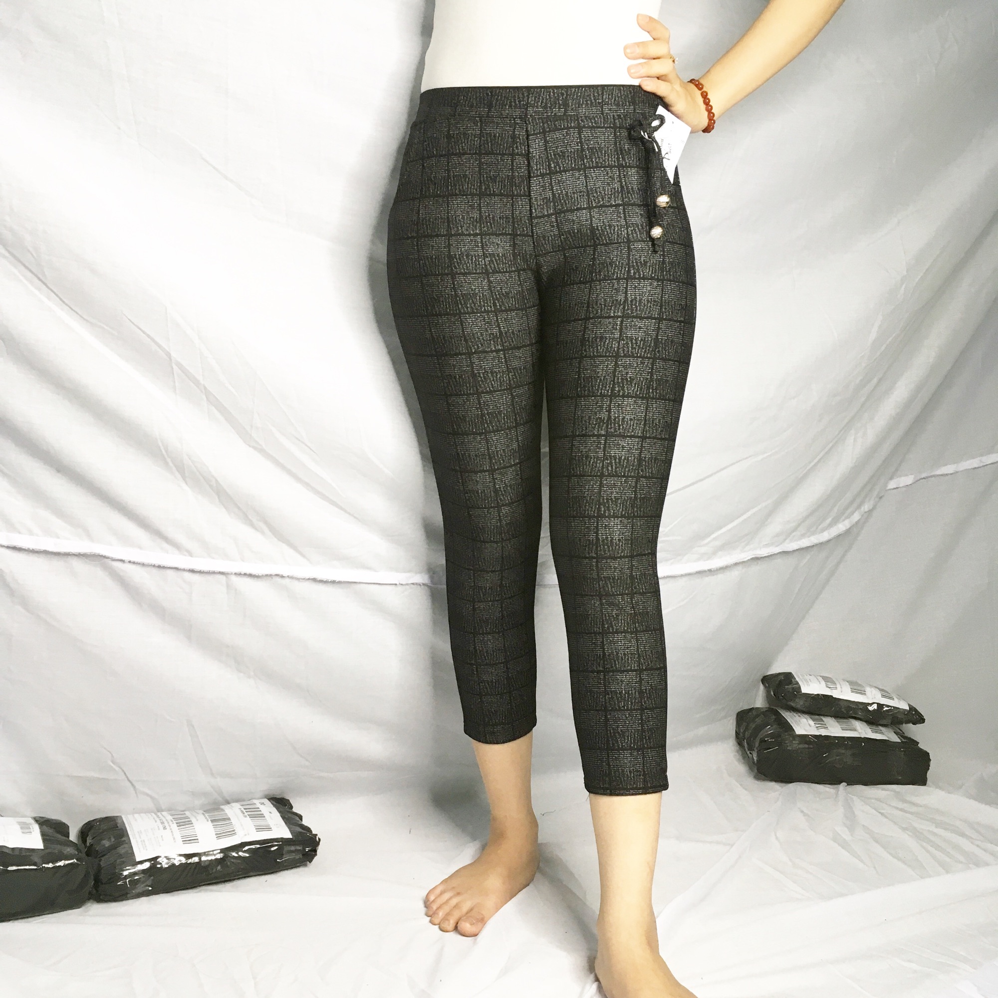 [HCM]Quần lửng karo thun cotton hàn quốc
